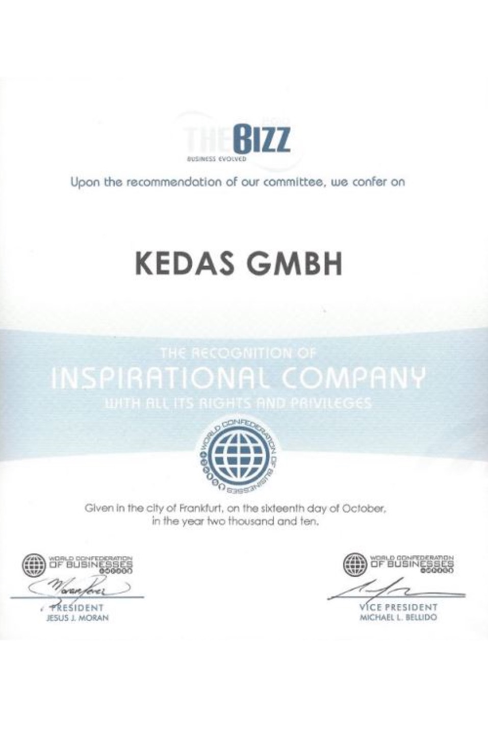 The International Bizz Award America